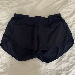 Navy Lululemon Speed Shorts